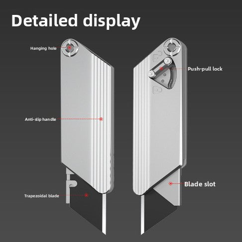 Trapezoidal Blade Titanium Alloy Art Knife